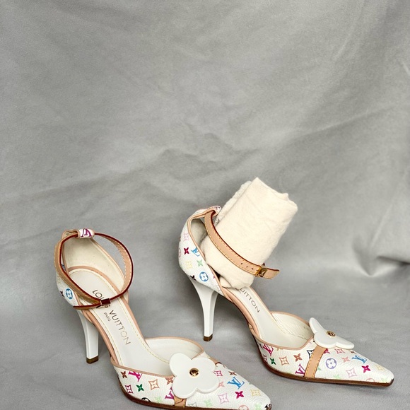 Auth Louis Vuitton Japanese Pop Artist Takashi Murakami LV monogram toile size 6 - Picture 15 of 16